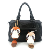 4 pcs adorable plushy raccoon  bag charms/ key chains/ key charms