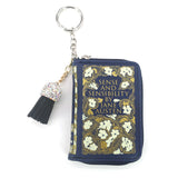 SENSE AND SENSIBILITY BOOK BAG CHARM/COIN PURSE IN VINYL