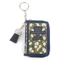 SENSE AND SENSIBILITY BOOK BAG CHARM/COIN PURSE IN VINYL