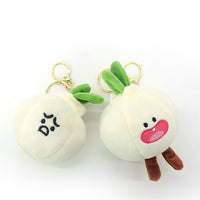 4 pcs plushy garlic bag charms/ key chains/ key charms