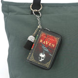 RAVEN BOOK BAG CHARM/COIN PURSE IN VINYL