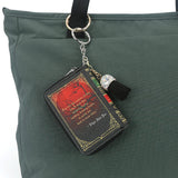 RAVEN BOOK BAG CHARM/COIN PURSE IN VINYL