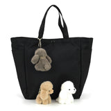 4 PCS POODLE PLUSH KEY CHARM IN POLYESTER
