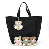4 PCS CUTSIE BEAR PLUSH KEY CHARM IN POLYESTER