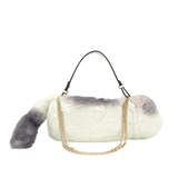 Furry Cat Handheld Purse in Polyester