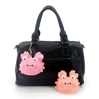 4 pc plushy Crab Bag Charms