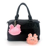 4 pc plushy Crab Bag Charms