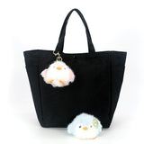 4 pcs Reversible Furry Penquin Bag Charm/ Key Charm in Polyester
