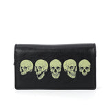 GLOW IN THE DARK SKULLS BIFOLD WALLET