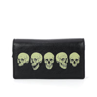 GLOW IN THE DARK SKULLS BIFOLD WALLET