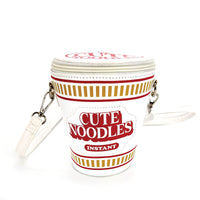 Cute Noodles Cup Crossbody Bag in  Vinyl