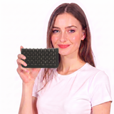 Skull Studs Wallet in Vinyl