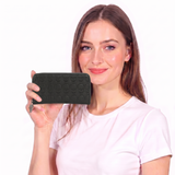 Embossed Skull Wallet in Vinyl