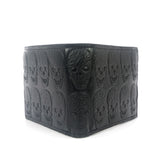 Skull pattern men's wallet in vinyl