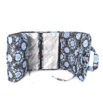 FLORAL QUILTED COSMETIC ROLL