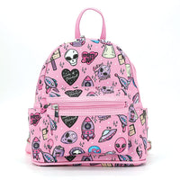 Alien Collage Mini Backpack in Vinyl