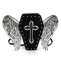 Glow in the Dark Coffin Bag w/ Angel Wings