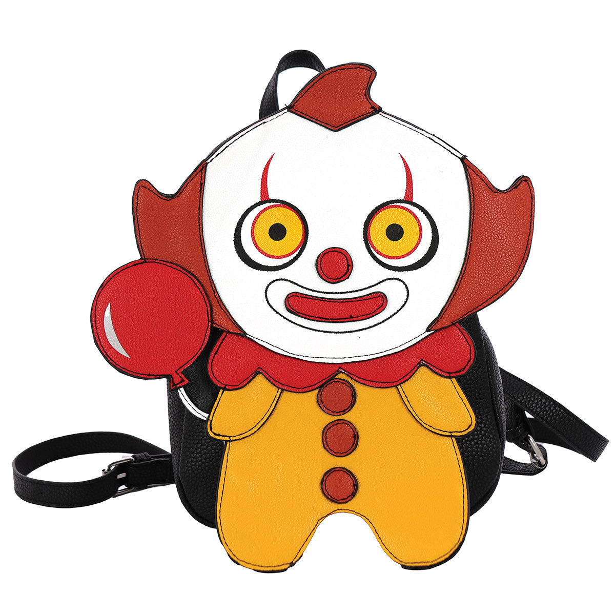 Cute Scary Clown Mini Backpack in Vinyl – www.comecoinc.com