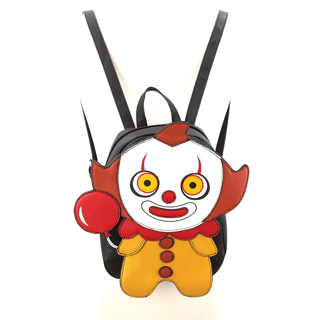 Cute Scary Clown Mini Backpack in Vinyl – www.comecoinc.com