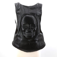 Embossed Skull Backpack in Vinyl