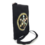Sacred Geometry Crystal Grid Luck Cross Body Bag in Canvas Material