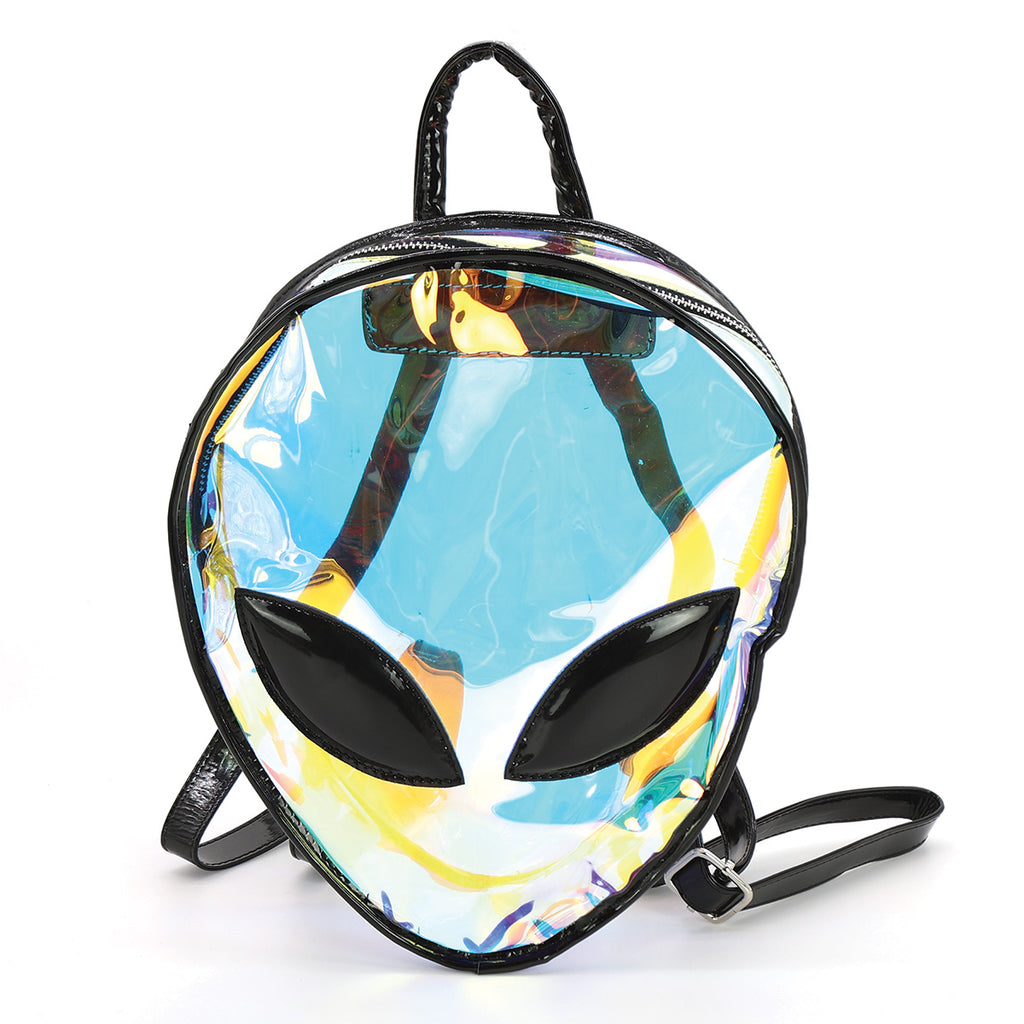 IRIDESCENT ALIEN HEAD BACKPACK –