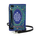 Jane Austen Novels Book Clutch Bag