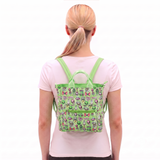 Alien Collage Convertible Backpack in Vinyl