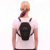 Protruded Skull Coffin Bag in Vinyl