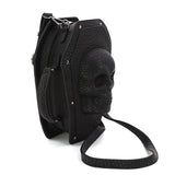 Protruded Skull Coffin Bag in Vinyl