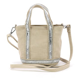 SPARKLY SMALL SHOULDER BAG IN CANVAS