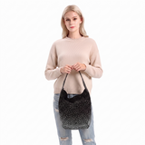 SPARKLY HOBO BAG IN CANVAS