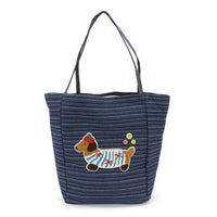 ARTY DOG TOTE BAG IN CANVAS