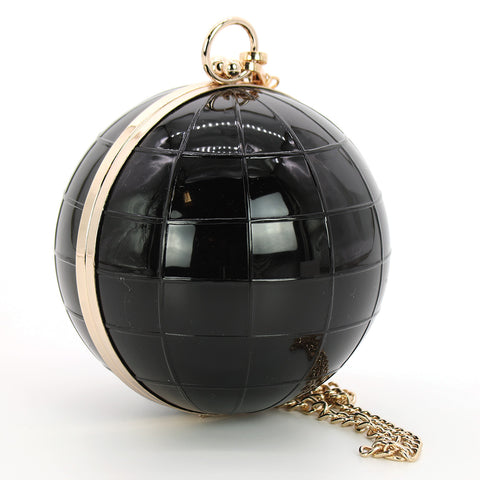 Sphere Shaped Acrylic Shoulder Handbag