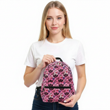 Vampire Smile and Bat mini backpack in polyster