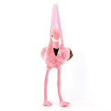 Flamingo Plushy Backpack in Polyester