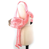 Flamingo Plushy Backpack in Polyester