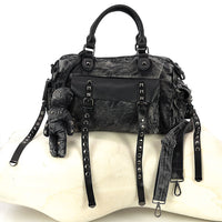 Vintage Wash Denim Satchel