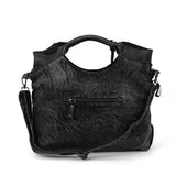 Vintage Washed Denim hobo bag w/Doll in Cotton