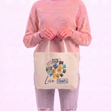Love Travel Tote Bag in Canvas