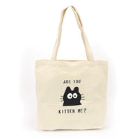 Are You Kitten Me? Canvas Tote Bag