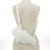 Furry Seal Crossbody Bag in Polyester