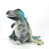 GREY DINO PLUSHY BACKPACK IN POLYESTER