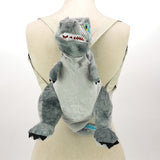 GREY DINO PLUSHY BACKPACK IN POLYESTER