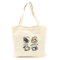Coffee Cats Canvas Tote Bag