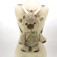 Highland Cow Plushy Backpack in Polyester