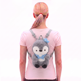 Furry Penguin Backpack in Polyester