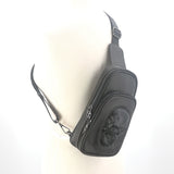 Protruded Skull Face Cross Body Bag in Vinyl