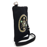 Sacred Geometry Wealth and Prosperity Crystal Grid Crossbody Bag in Canvas Material