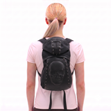 Skeleton Backpack with Hoodie in Vinyl and Polyester